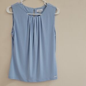 Calvin Klein Light Blue Sleeveless Blouse